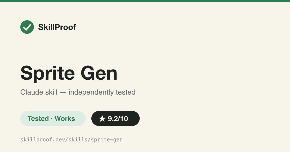 Sprite Gen — Turn AI row strips into clean 2D sprite atlases with a runtime manifest