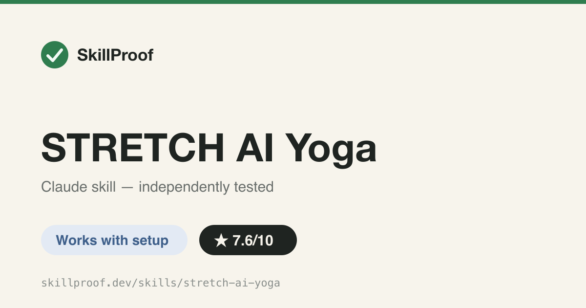 STRETCH AI Yoga — Self-applied cognitive practices an AI agent runs on itself between tasks