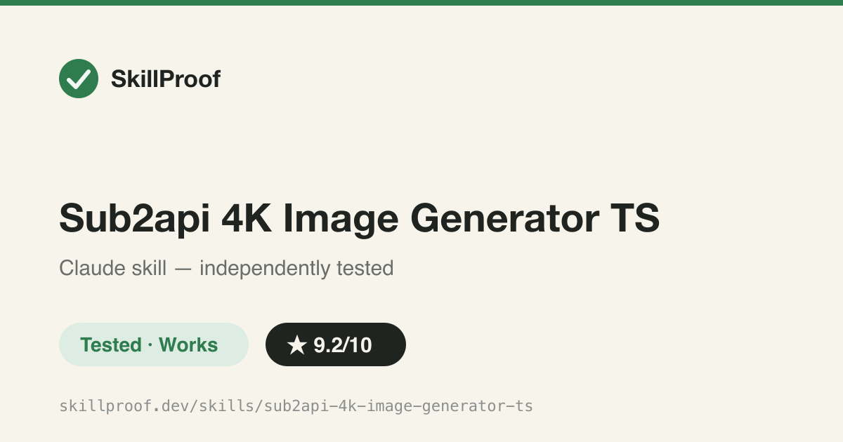 Sub2api 4K Image Generator TS — Streaming 4K image CLI for sub2api endpoints that dodges Cloudflare 524 timeouts