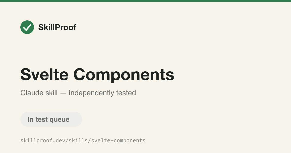 Svelte Components — Provides Svelte component patterns for libraries like Bits UI, Ark UI, and Melt UI.