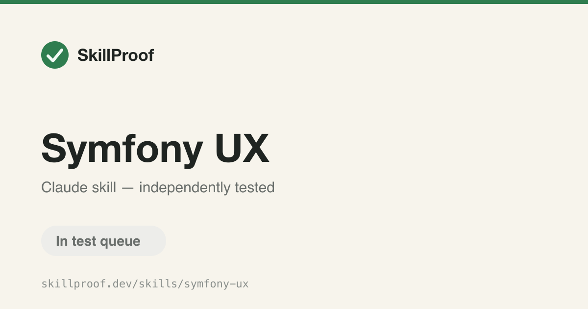 Symfony UX — Helps choose between Stimulus, Turbo, LiveComponent, and other Symfony UX packages.