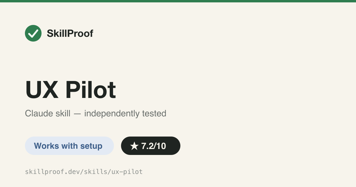 UX Pilot — Conversational UX designer plus a code scanner that flags real a11y gaps