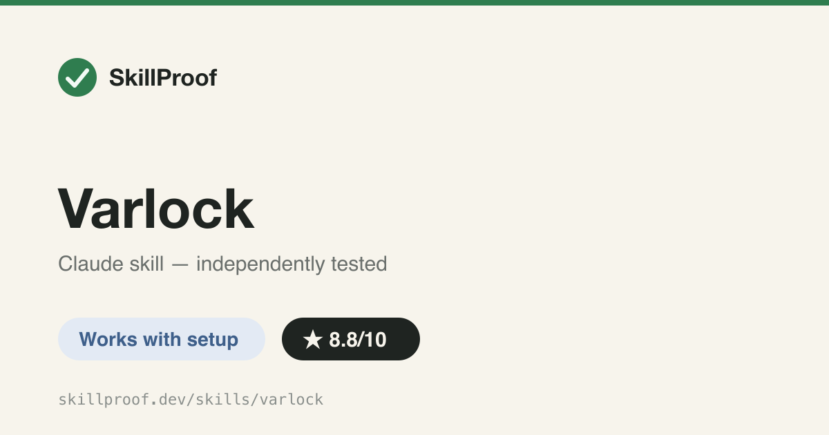 Varlock — Teaches Claude to never echo secrets — validates .env vars through the Varlock CLI instead of cat/echo.
