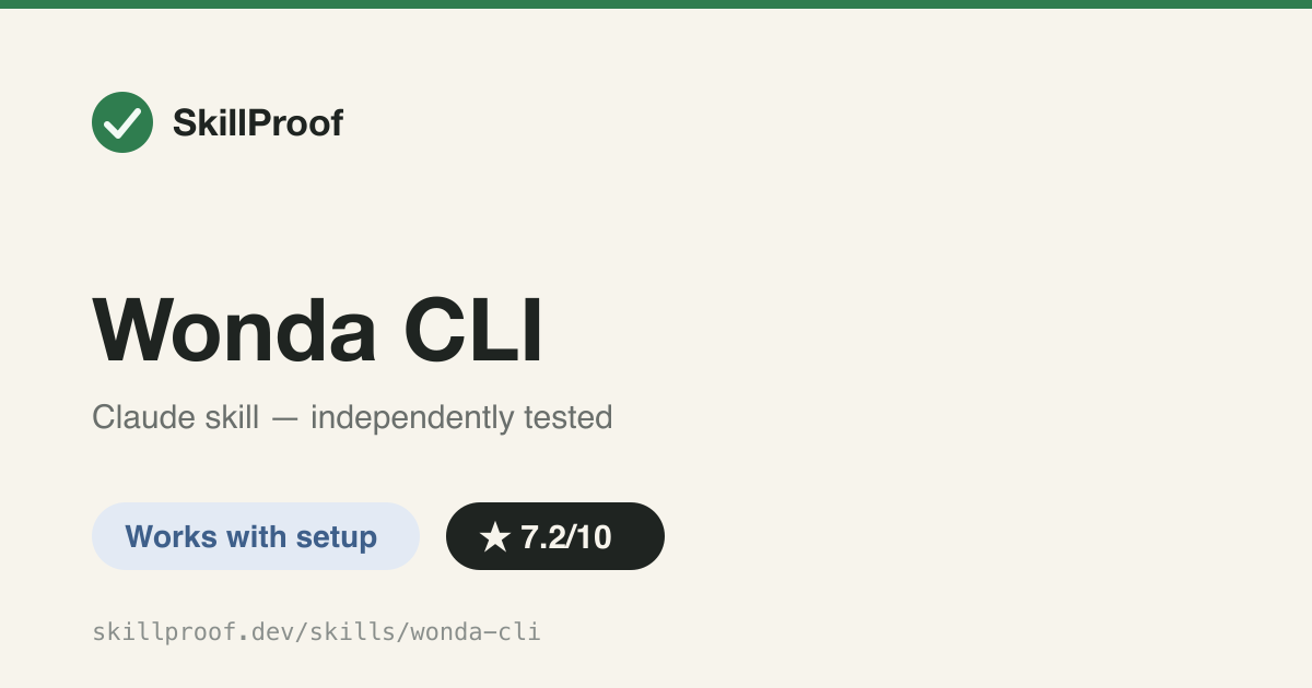 Wonda CLI — Terminal reference for Wonda: generate images/video/music/audio and automate LinkedIn/Reddit/X