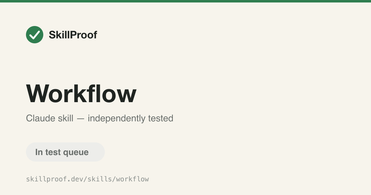 Workflow — Orchestrates multi-phase, resumable cc-fleet subagent runs from a JS script.